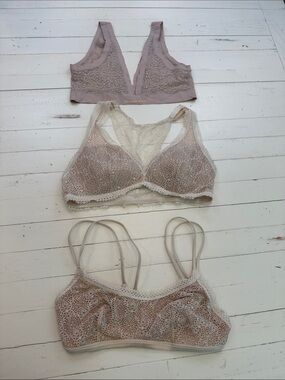 3 Victoria’s Secret Lace Wireless Bralettes
